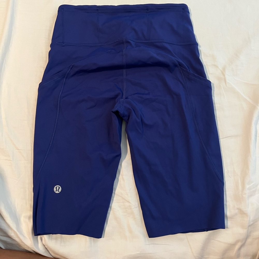 Lululemon Blue Biker Shorts